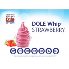 Dole Strawberry Soft Serve Lactose Free Mix 4/4.5 Lb