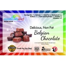 Rainbow's End Non-Fat Belgian Chocolate Yogurt 4/1 Gallon