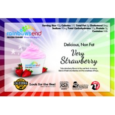 Rainbow's End Non-Fat Very Strawberry Yogurt 4/1 Gallon