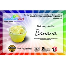 Rainbow's End Non-Fat Banana Cream Pie Yogurt 4/1 Gallon