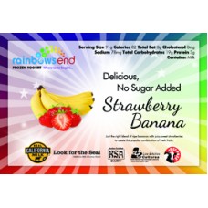 Rainbow's End Strawberry Banana No Sugar Added Yogurt 4-1 gallon