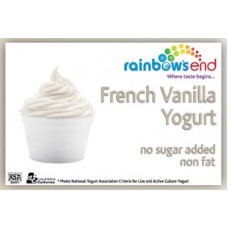 Rainbow's End French Vanilla No Sugar Added Yogurt 4/1 Gallon