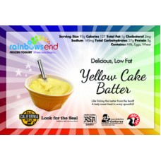 Rainbow's End Low Fat Yellow Cake Batter Yogurt 4/1 Gallon