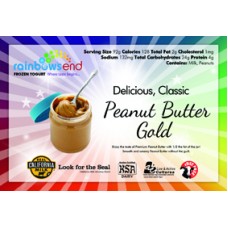 Rainbow's End Low Fat Peanut Butter Gold Yogurt 4/1 Gallon