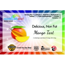 Rainbow's End Non-Fat Mango Tart Yogurt 4/1 Gallon