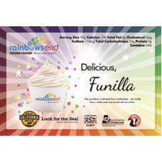 Rainbow's End Non-Fat Funilla Yogurt 4/1 Gallon