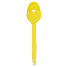 Yellow Spoon Heavy Weight 100pc/10 Bg Ct U2100