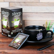 Tea, Steep Organic English Breakfast Fair Trade 6/20 Ea