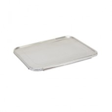LID STEAMTABLE PAN 1/2 SIZE FLAT ALUMINUM COVER 100CT