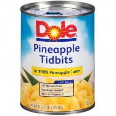 Pineapple Tidbits In Juice 12/20oz